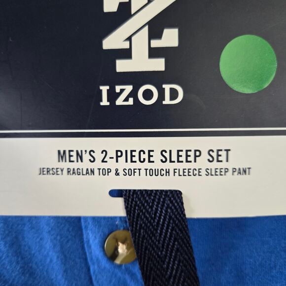 Izod 2 piece sleep wear pajama set mens large 0633 - Picture 3 of 10